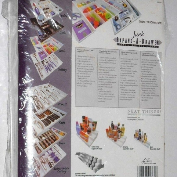 Amazon.com: Dial Industries Expandable Junk Drawer Desk  Rare Expand-A-Drawer Junk Organizing Tray Draw